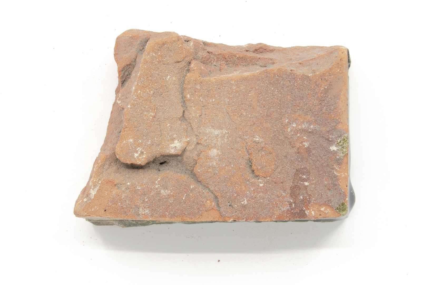 Red earthenware tiles, green-glazed, 