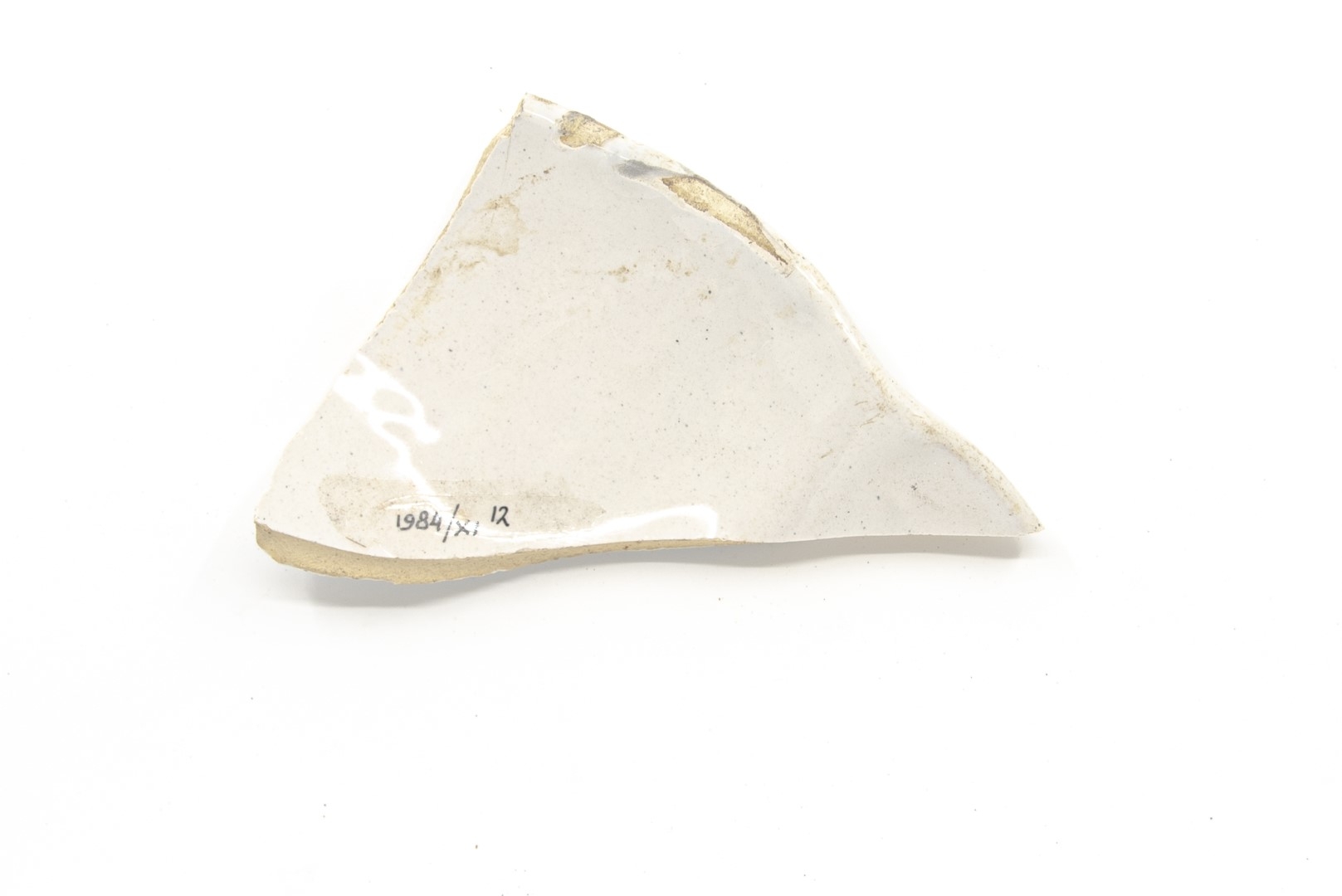 White-fired tin-glazed fragments,