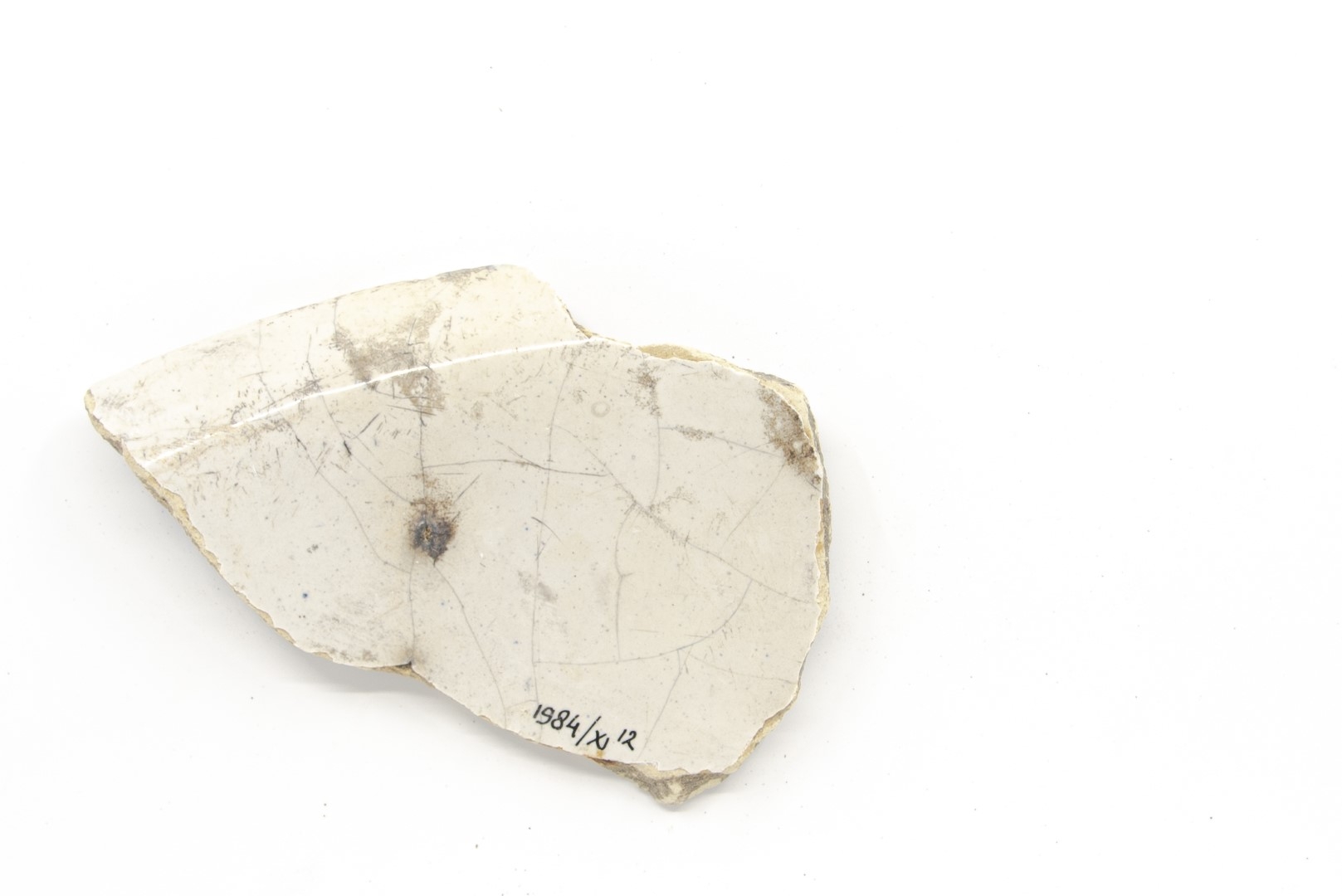 White-fired tin-glazed fragments,