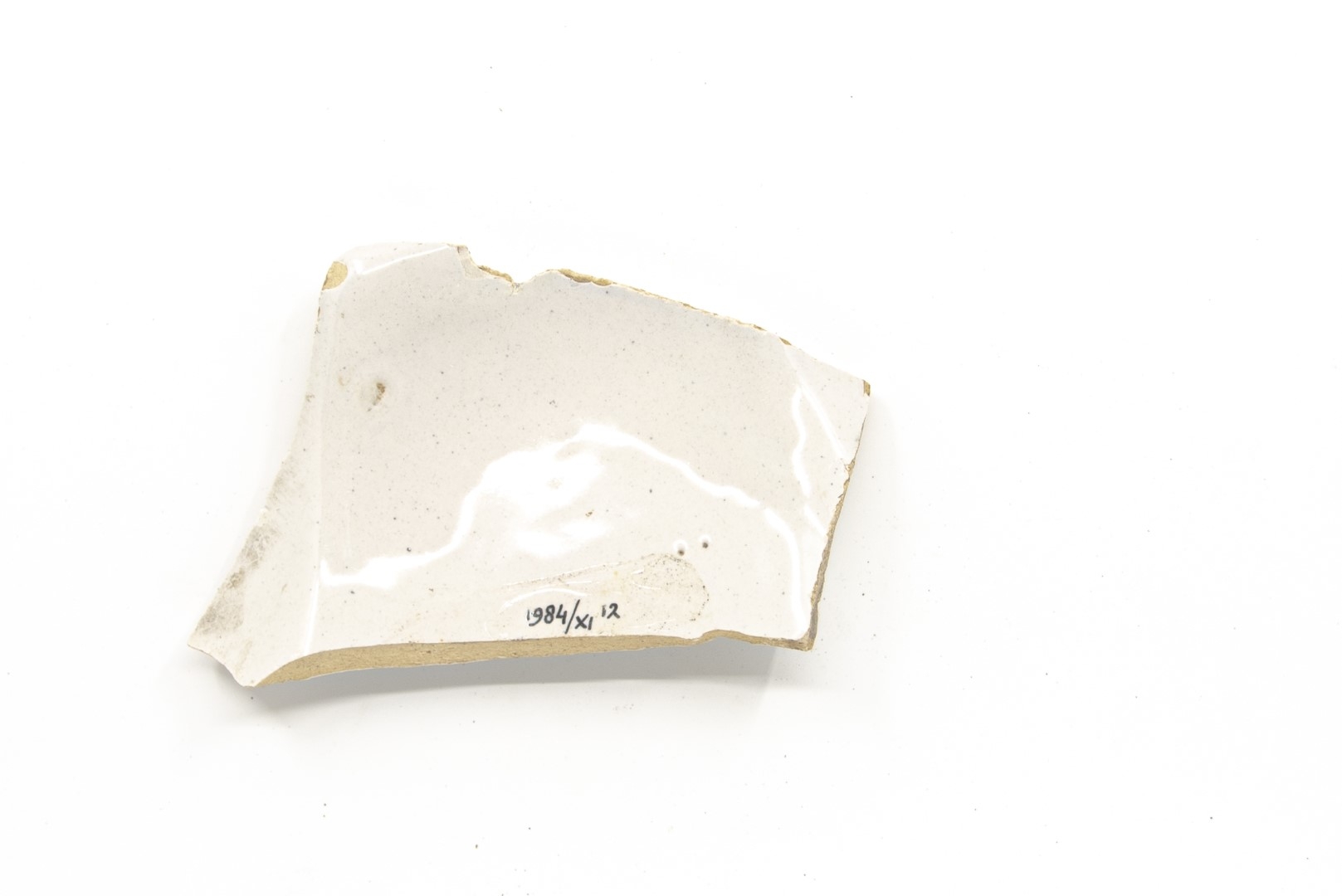 White-fired tin-glazed fragments,