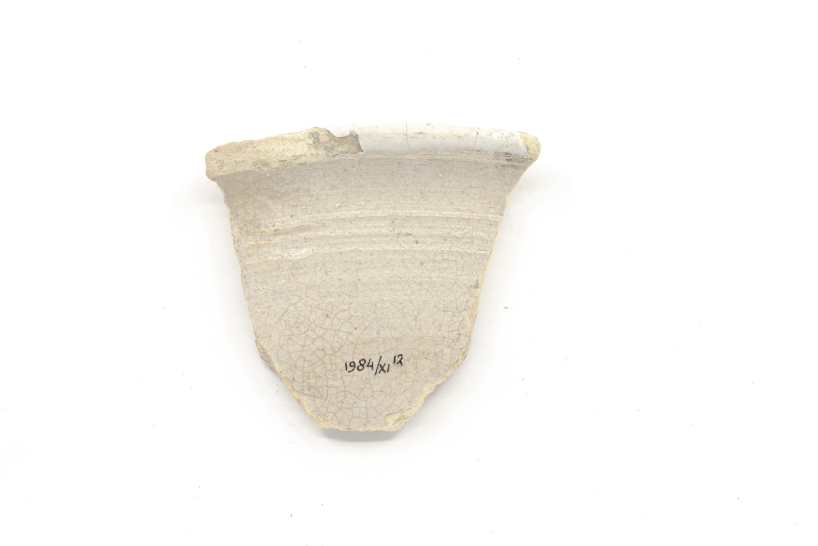 White-fired tin-glazed fragments,