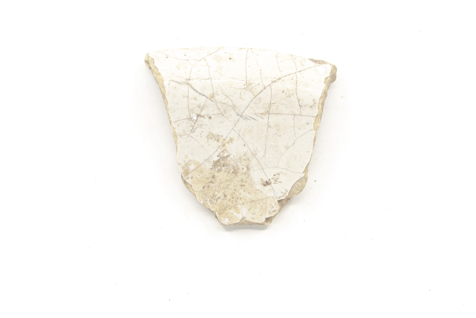 White-fired tin-glazed fragments,