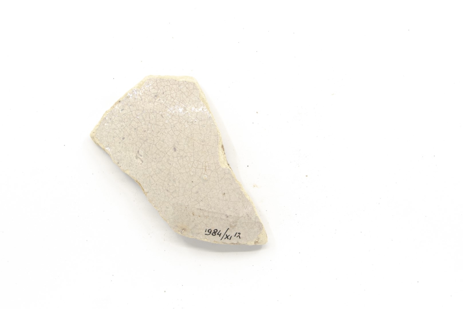 White-fired tin-glazed fragments,