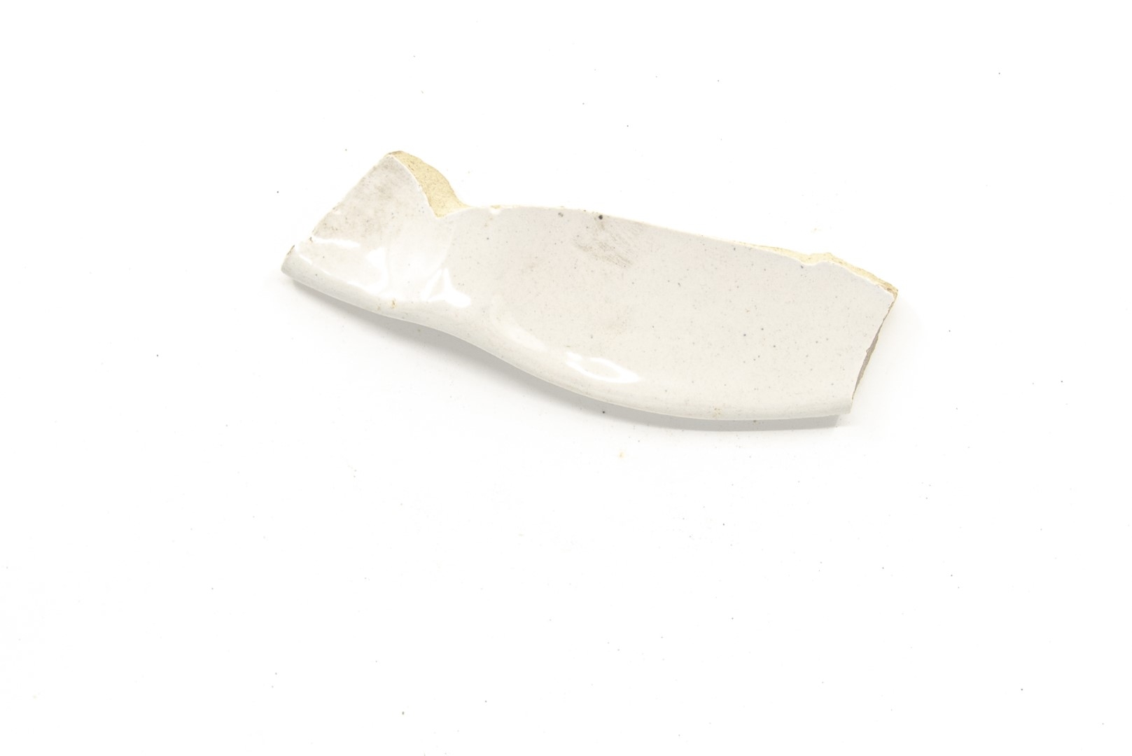 White-fired tin-glazed fragments,