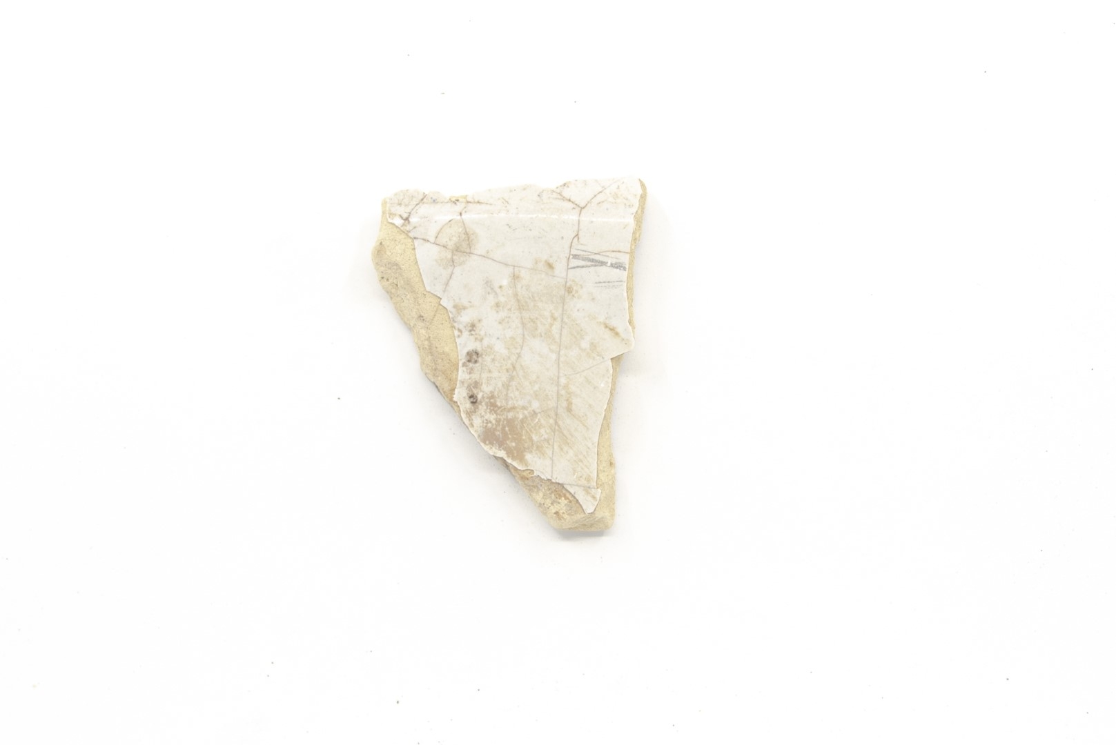 White-fired tin-glazed fragments,