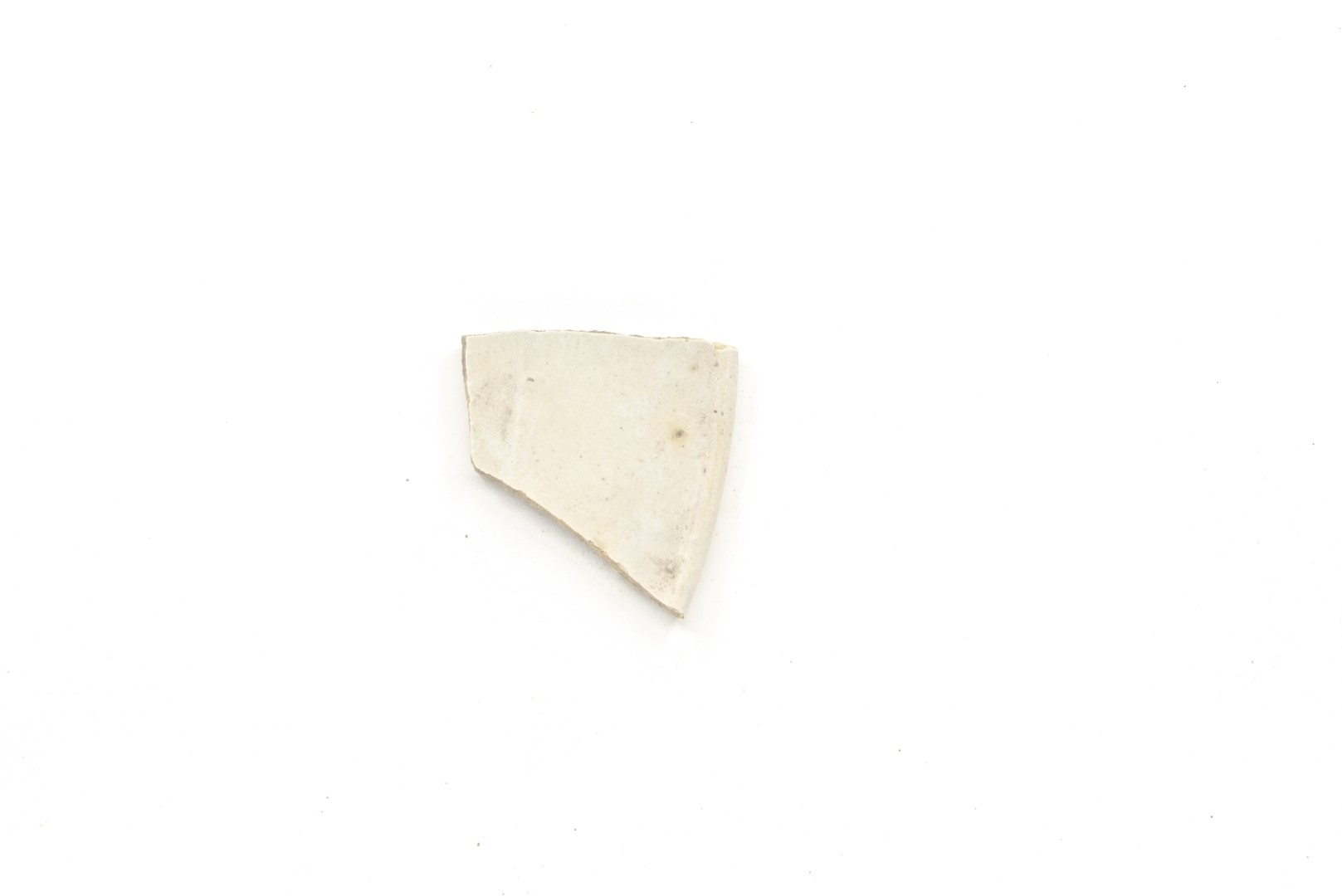 White-fired tin-glazed fragments,