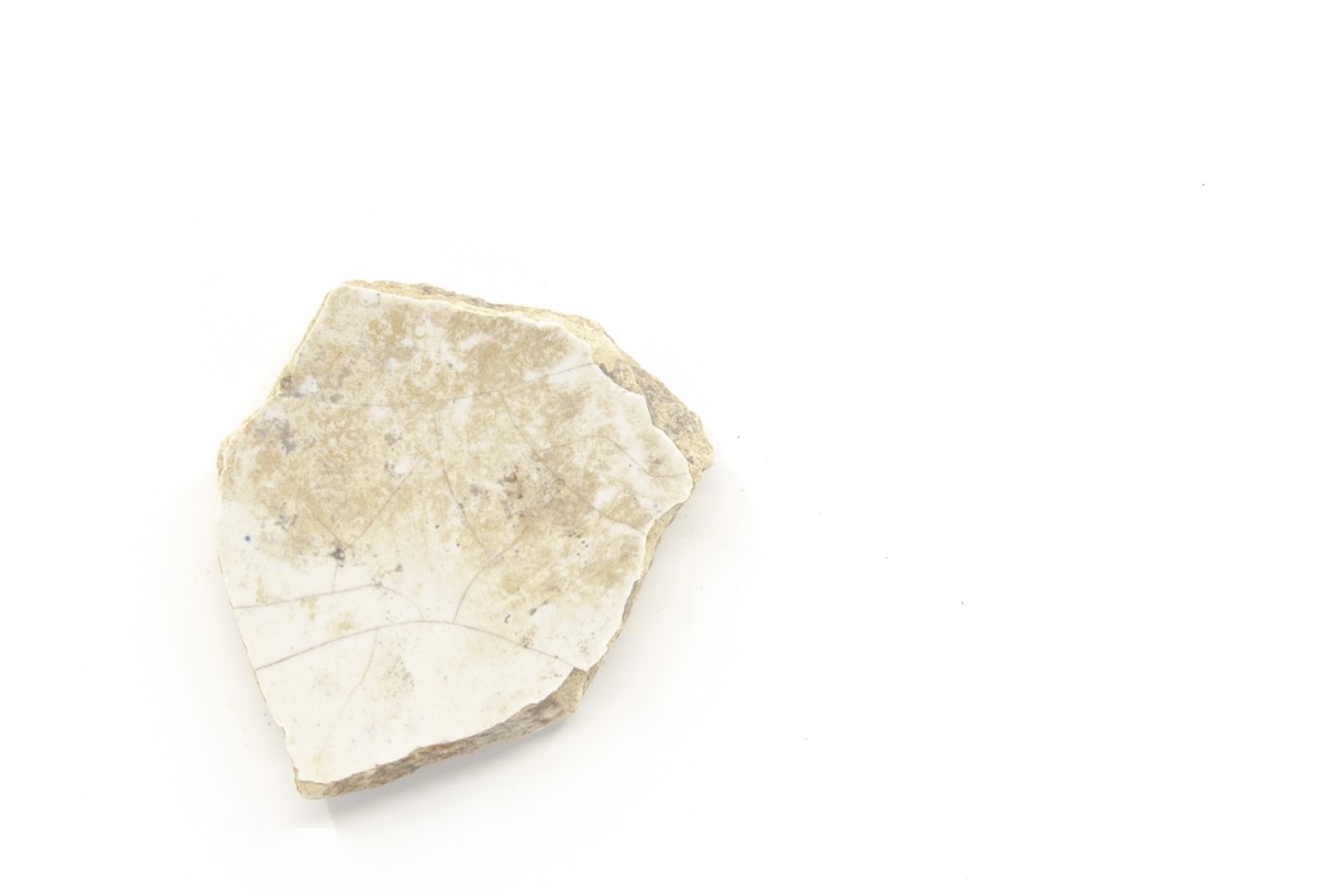 White-fired tin-glazed fragments,