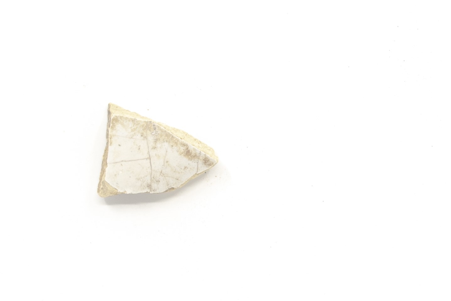 White-fired tin-glazed fragments,