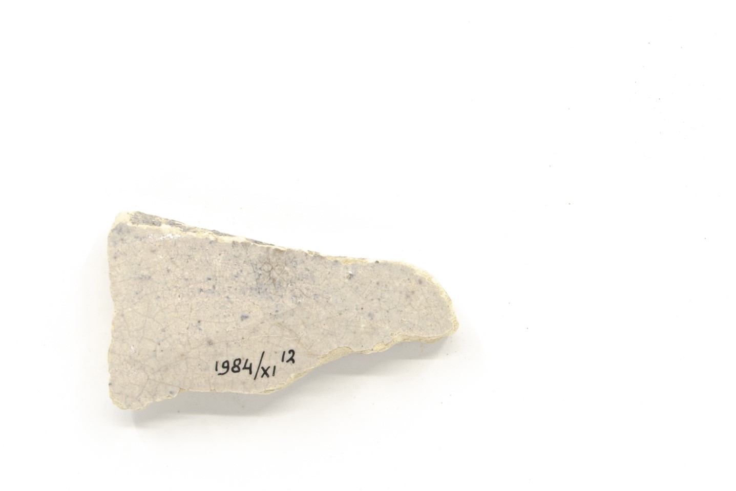 White-fired tin-glazed fragments,