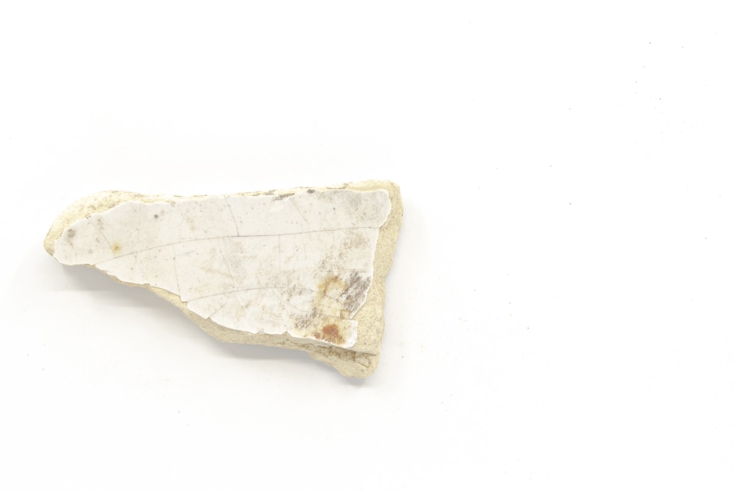 White-fired tin-glazed fragments,