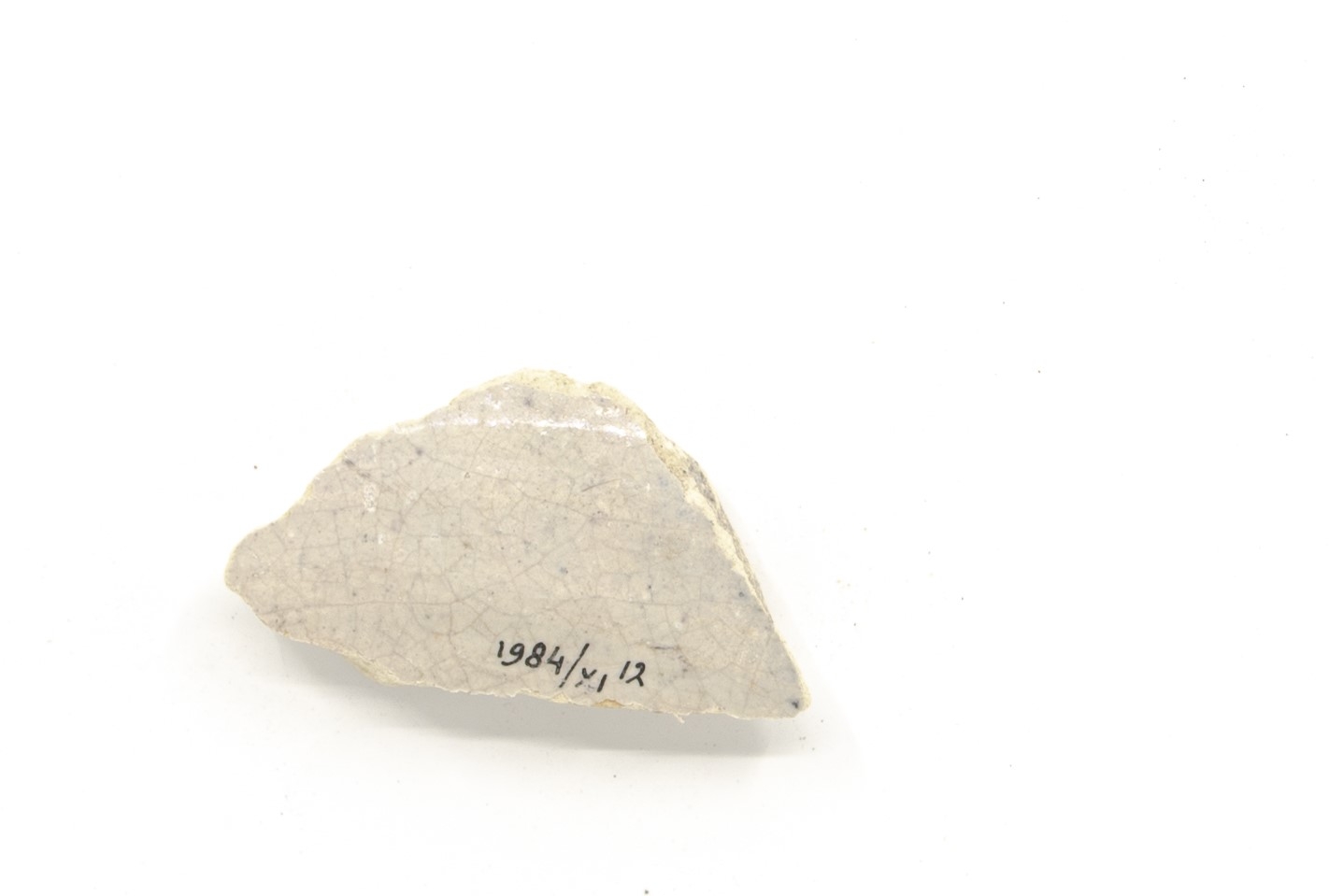 White-fired tin-glazed fragments,