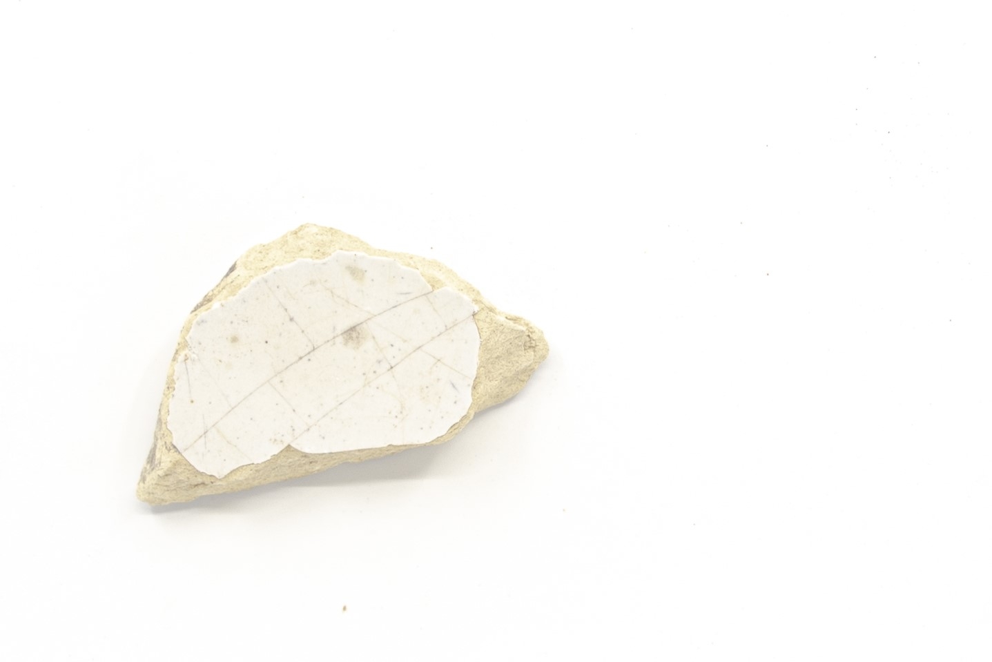 White-fired tin-glazed fragments,