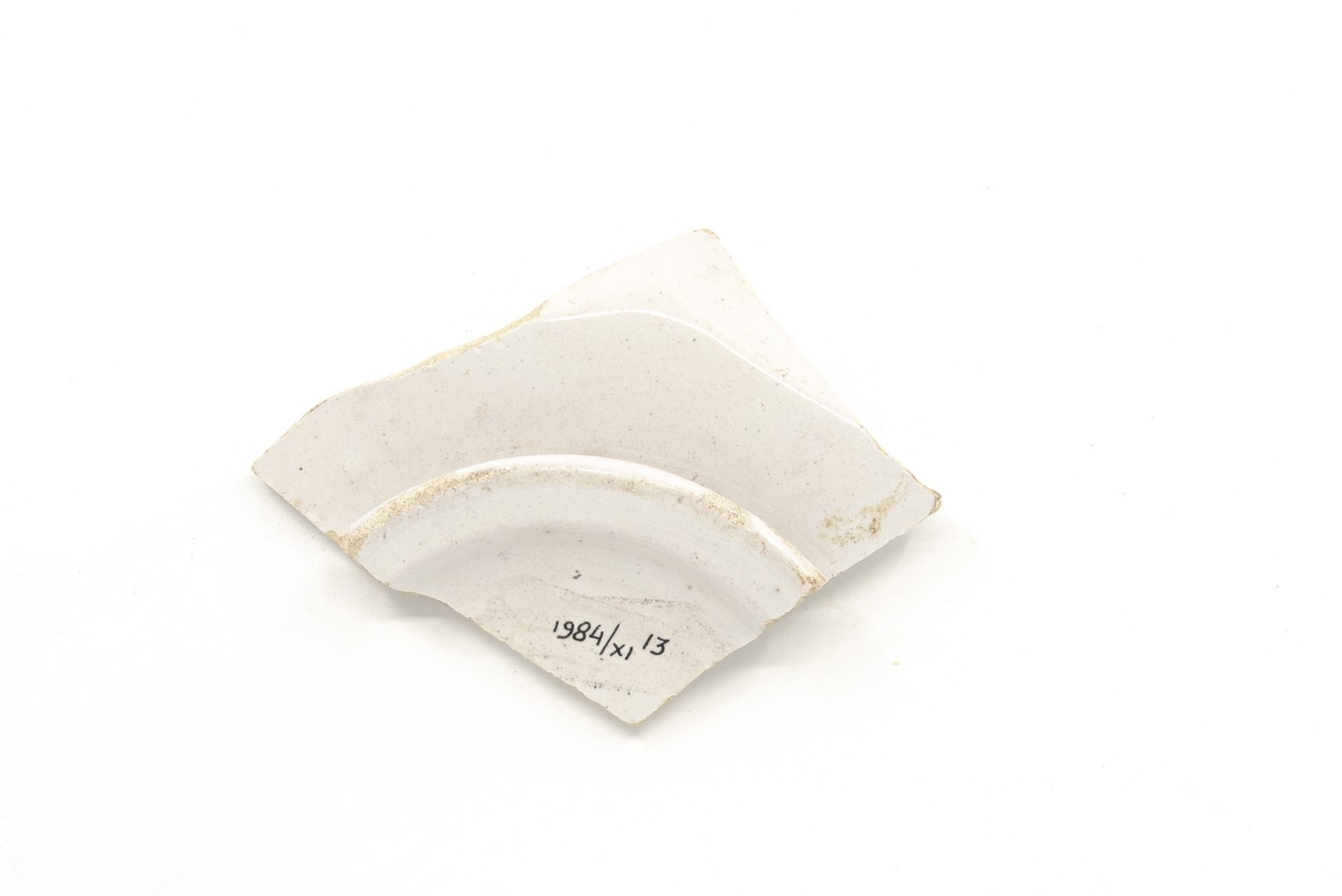 White-fired tin-glazed fragments,