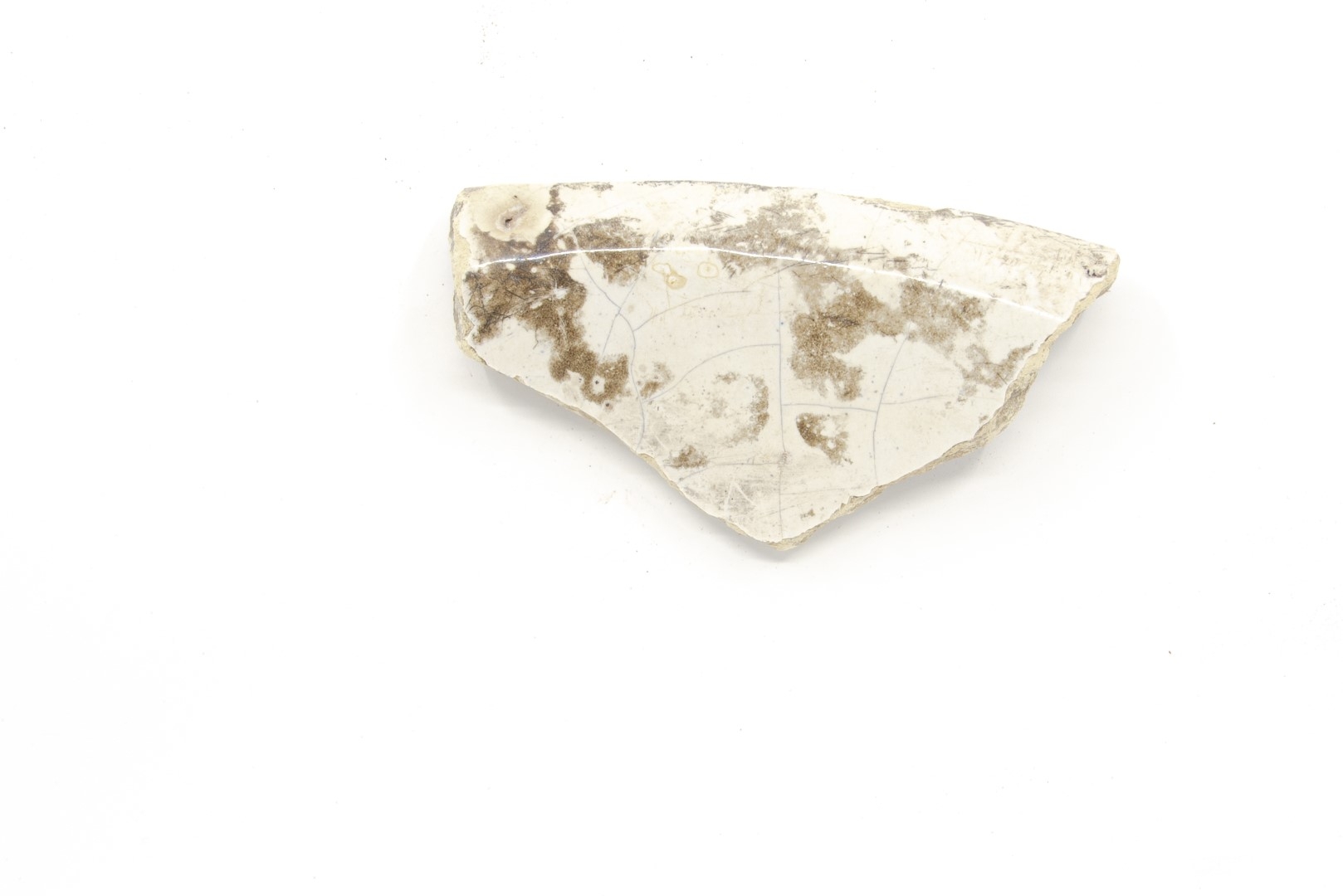 White-fired tin-glazed fragments,
