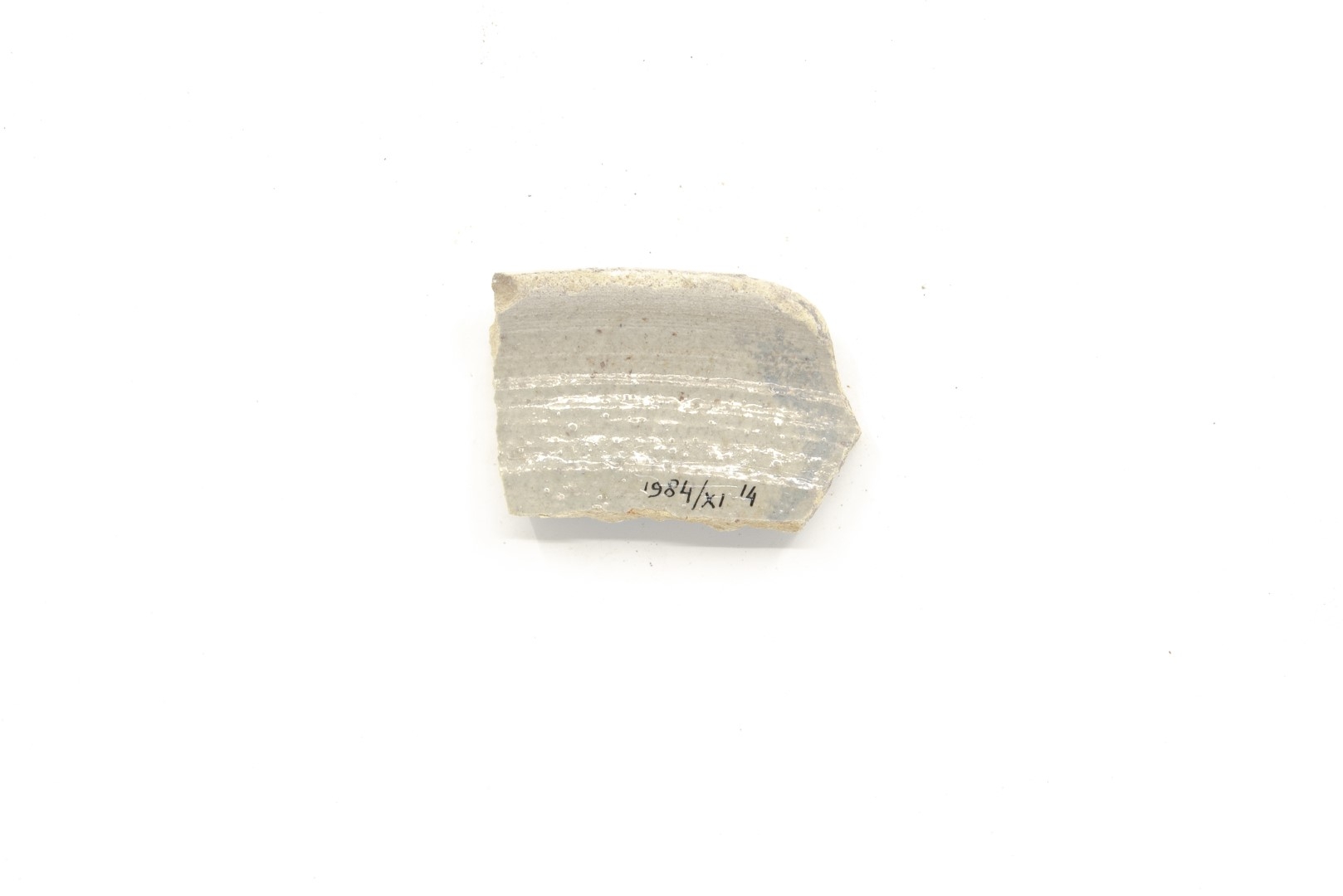 White-fired tin-glazed fragments,