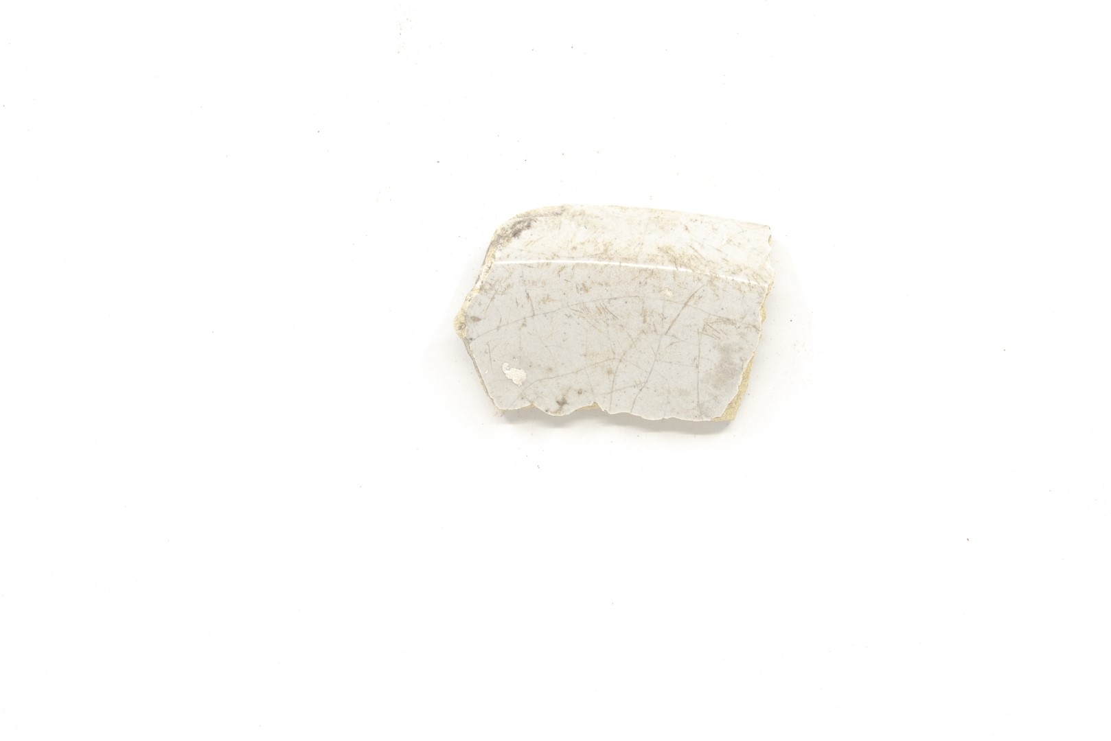 White-fired tin-glazed fragments,