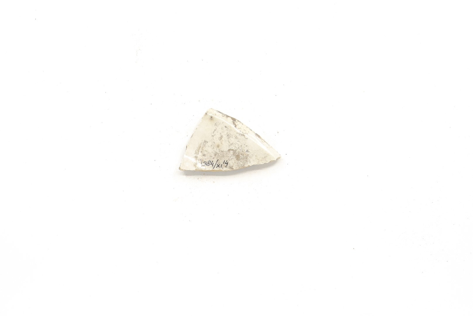 White-fired tin-glazed fragments,