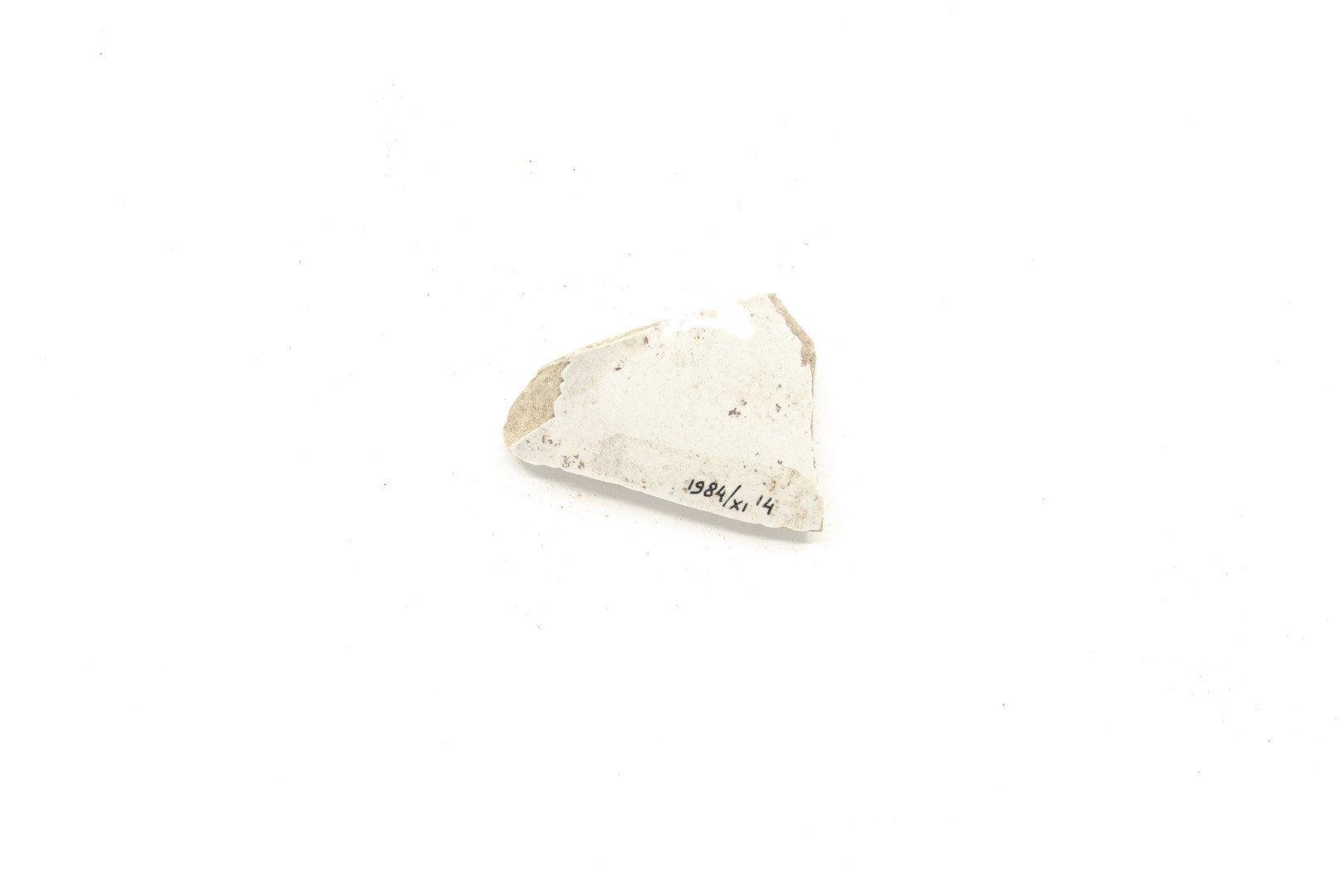 White-fired tin-glazed fragments,