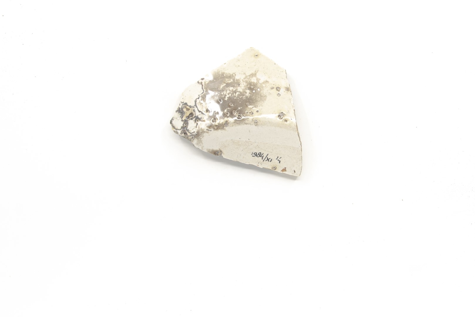 White-fired tin-glazed fragments,