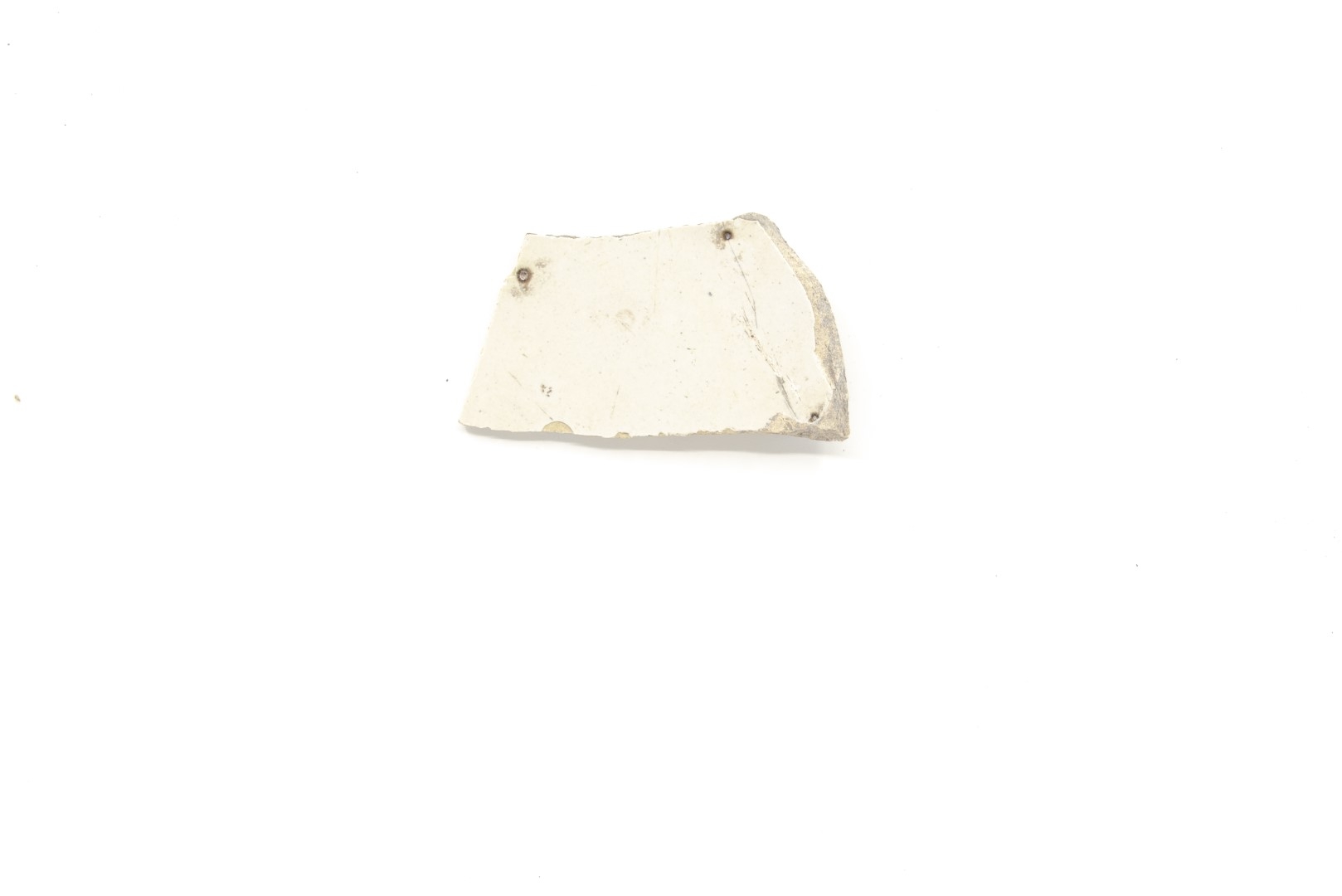 White-fired tin-glazed fragments,