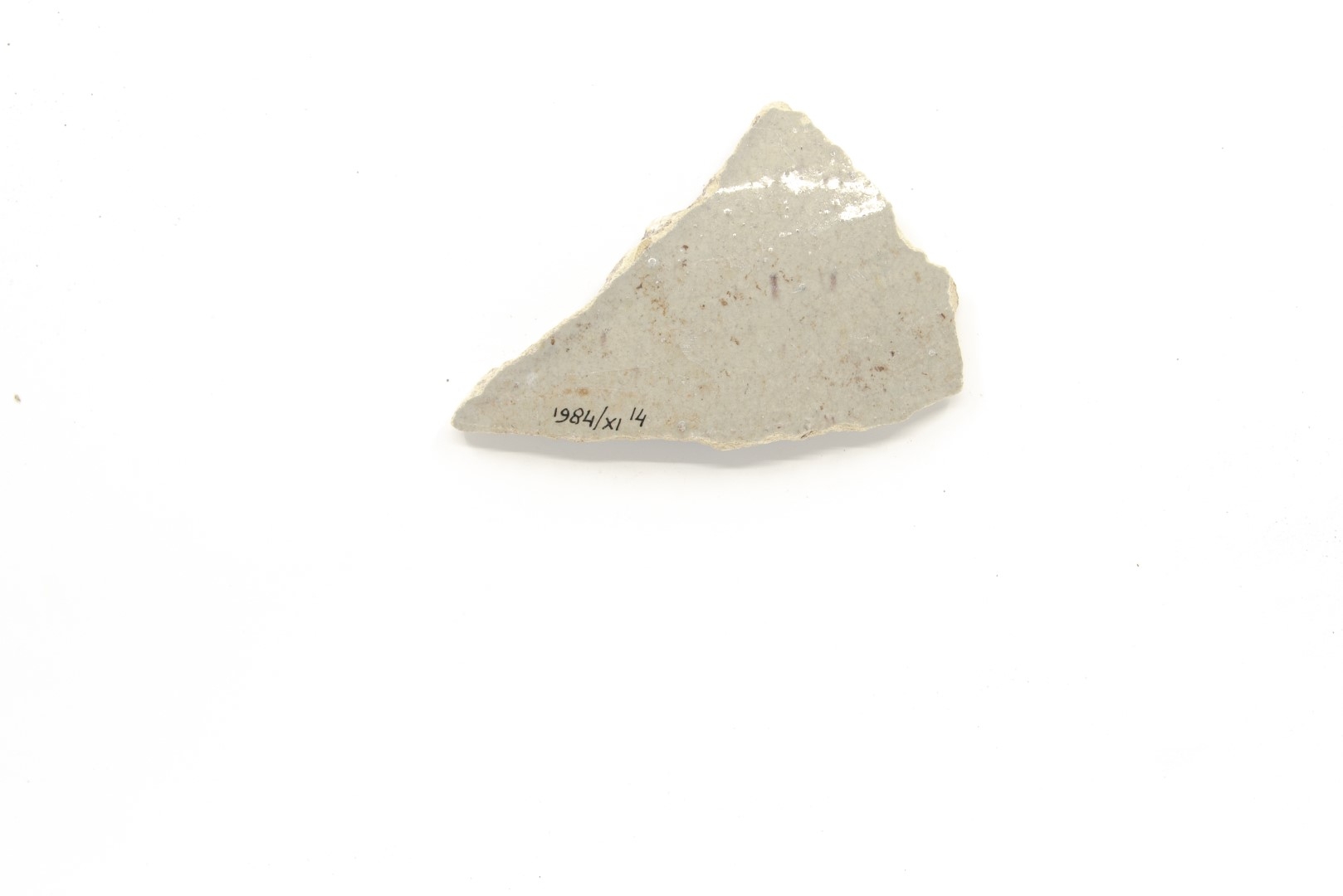 White-fired tin-glazed fragments,