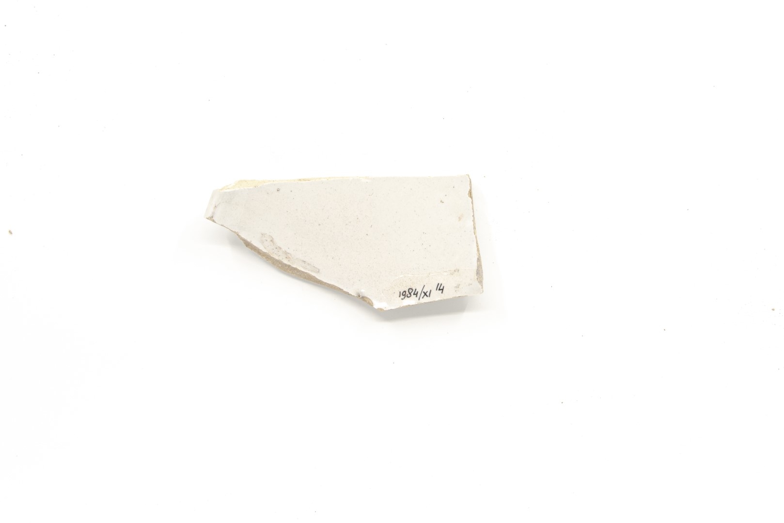 White-fired tin-glazed fragments,
