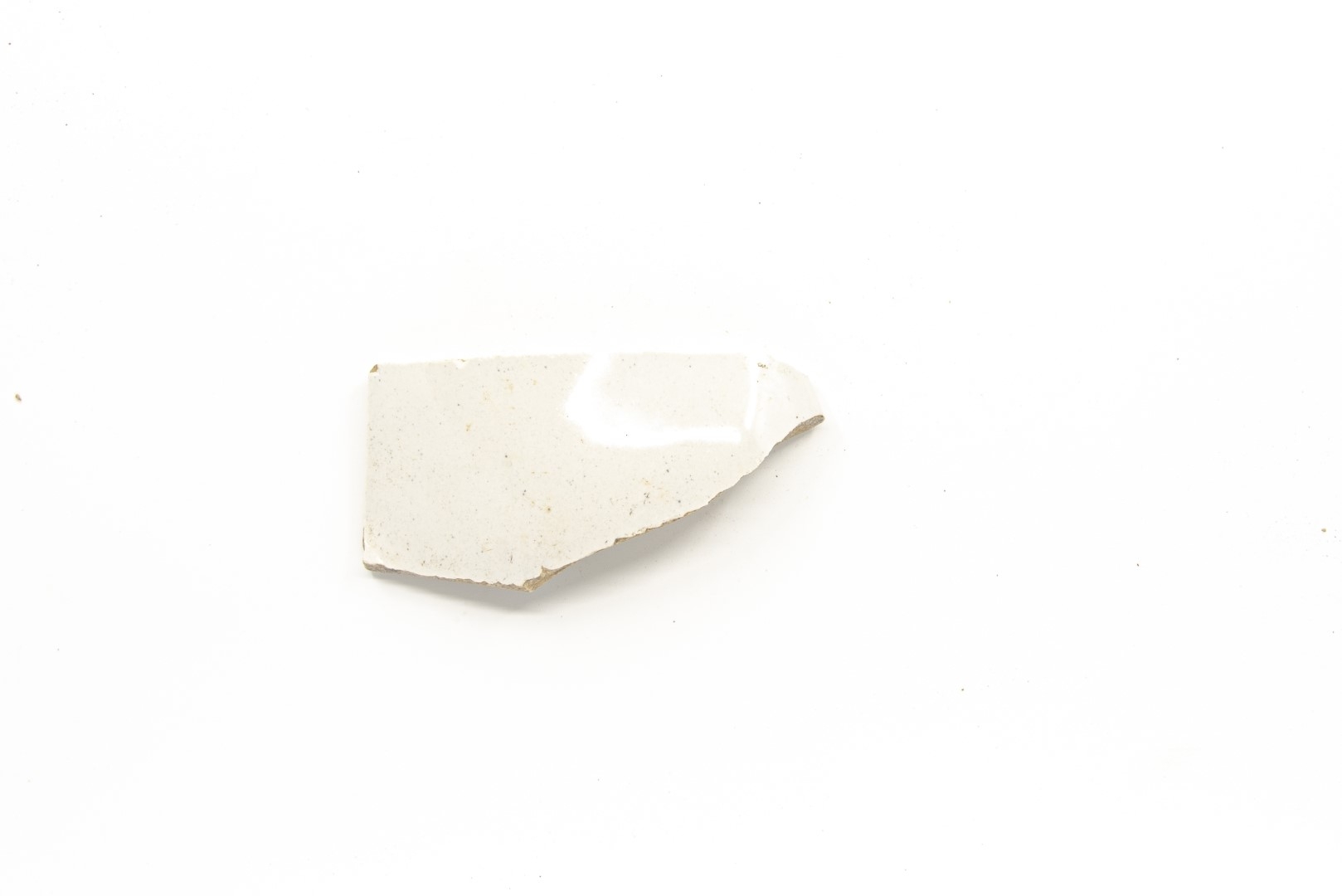 White-fired tin-glazed fragments,