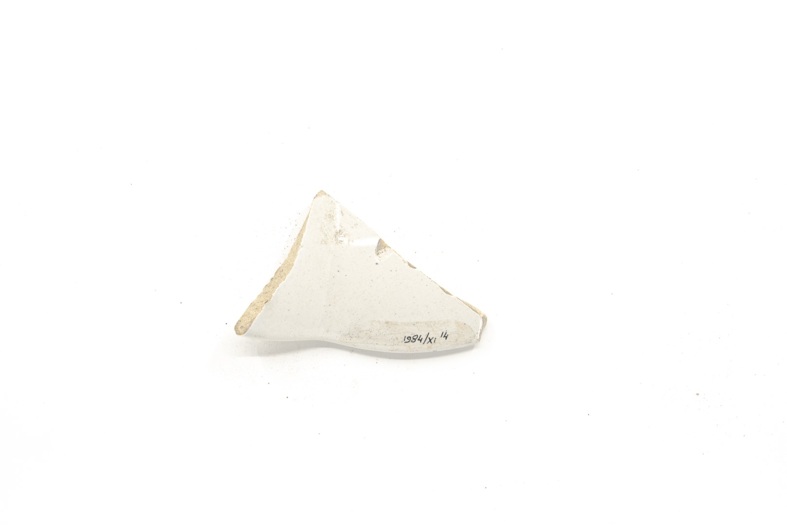 White-fired tin-glazed fragments,