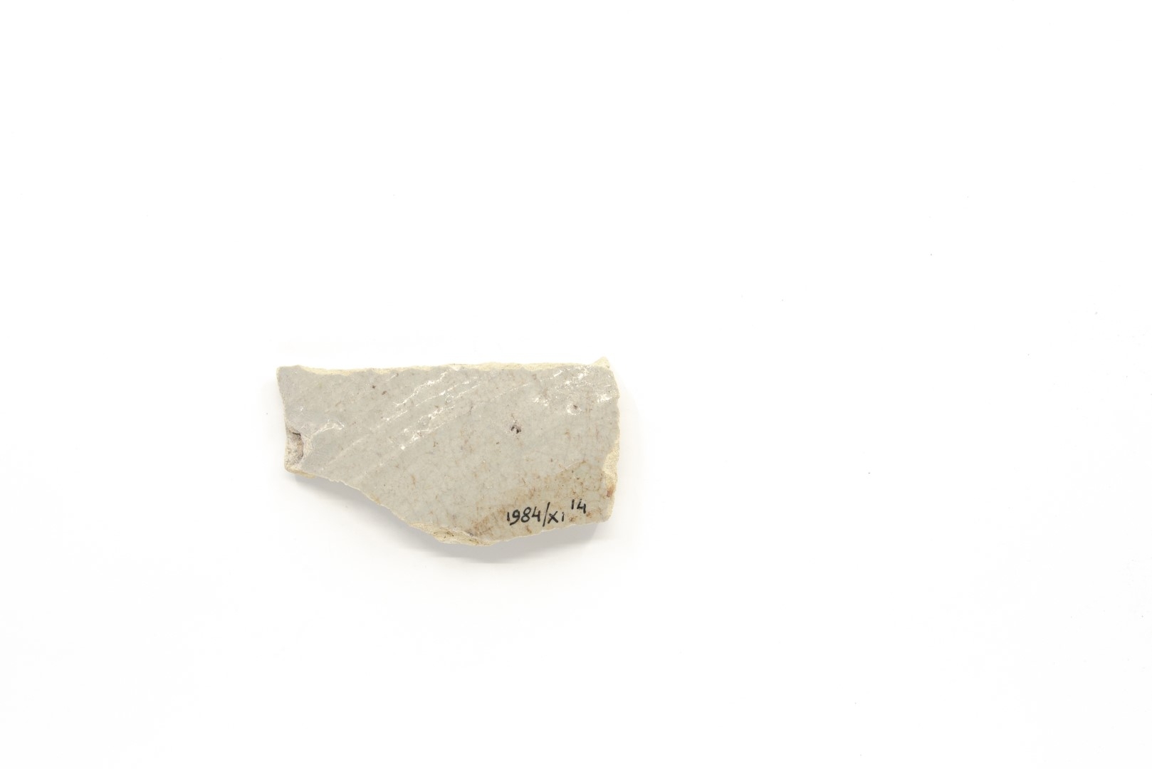White-fired tin-glazed fragments,
