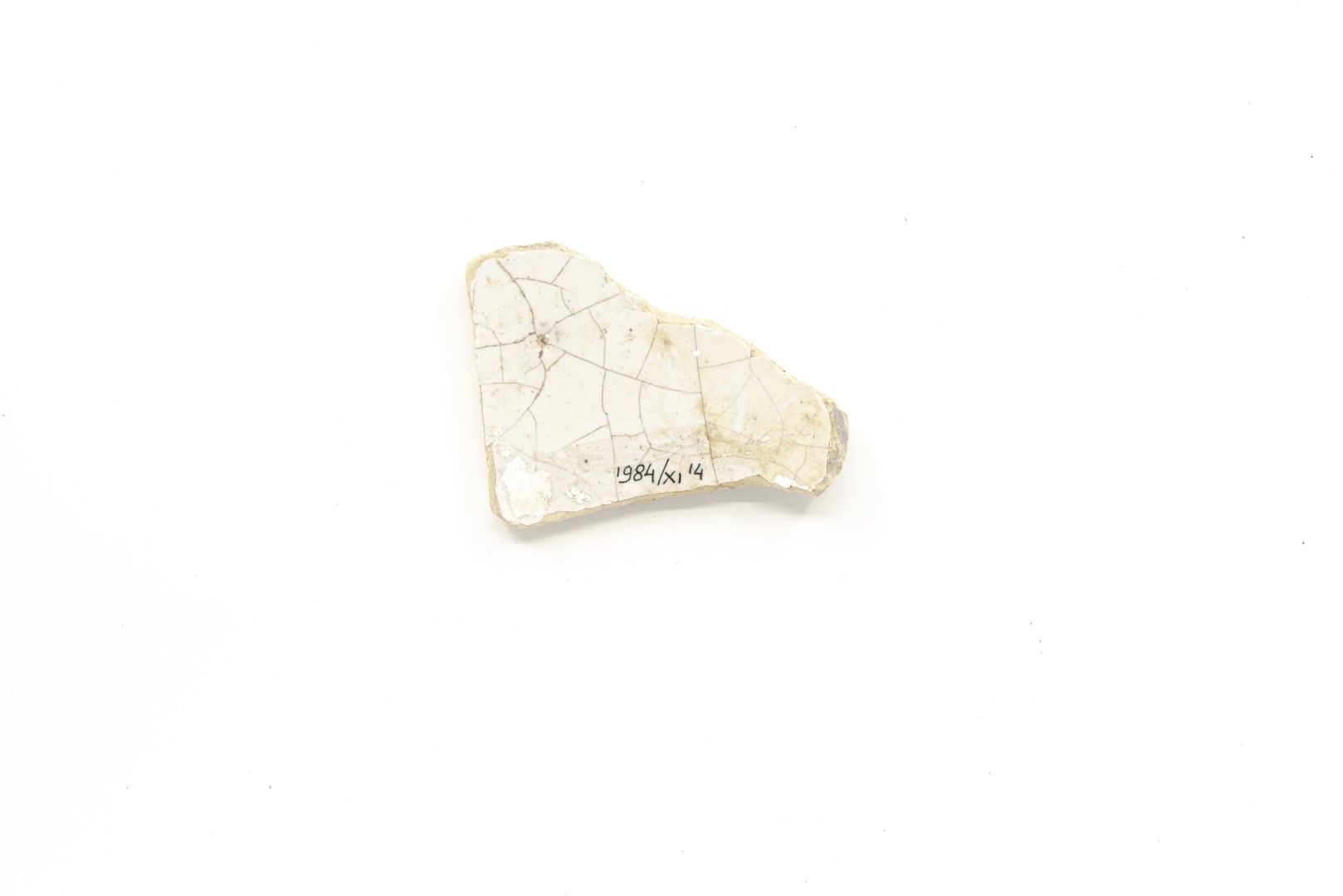White-fired tin-glazed fragments,