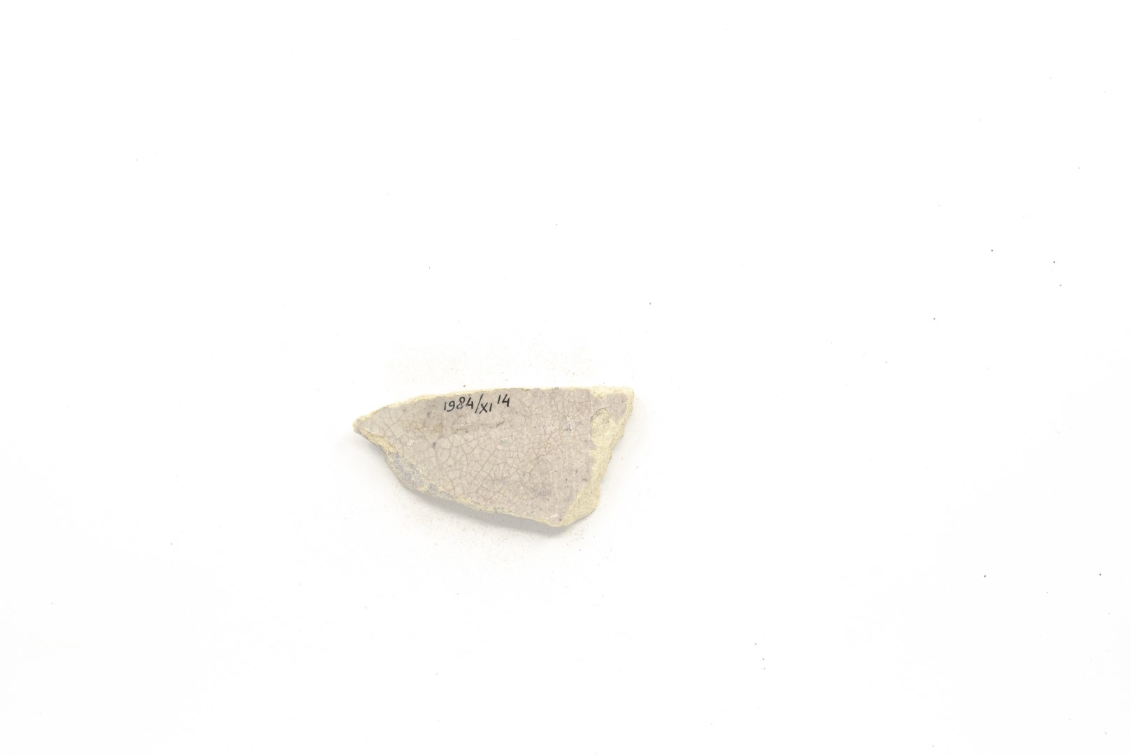 White-fired tin-glazed fragments,