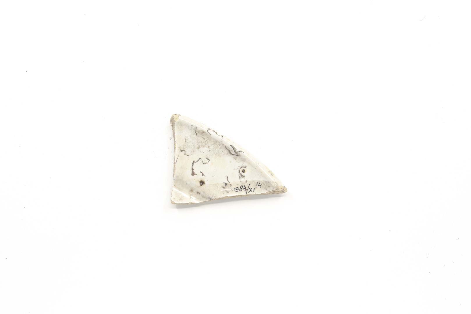 White-fired tin-glazed fragments,