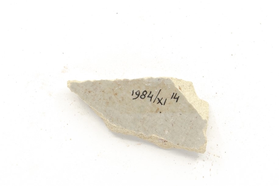 White-fired tin-glazed fragments,