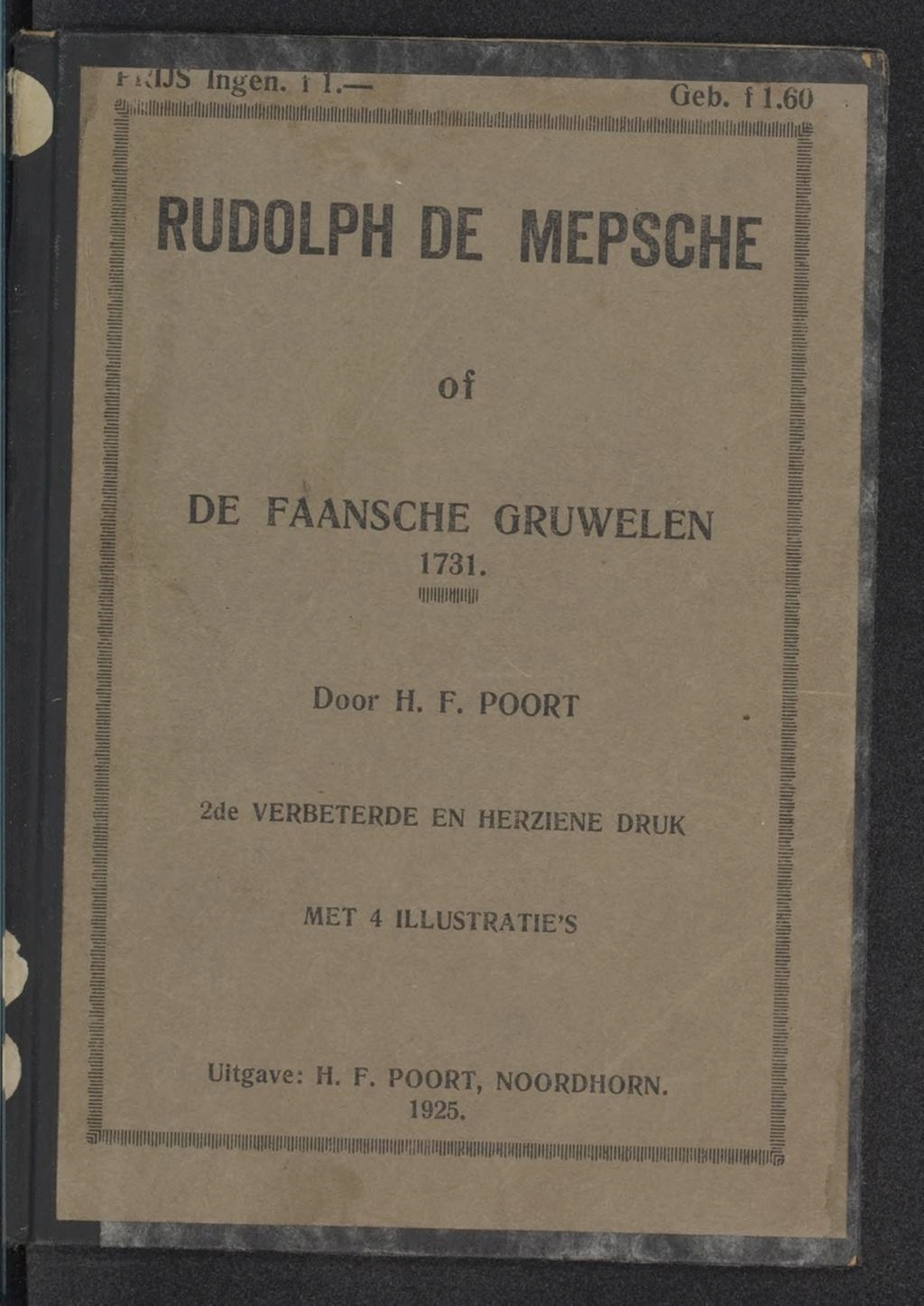 Rudolph de Mepsche of de Faanse Gruwelen 1731, 