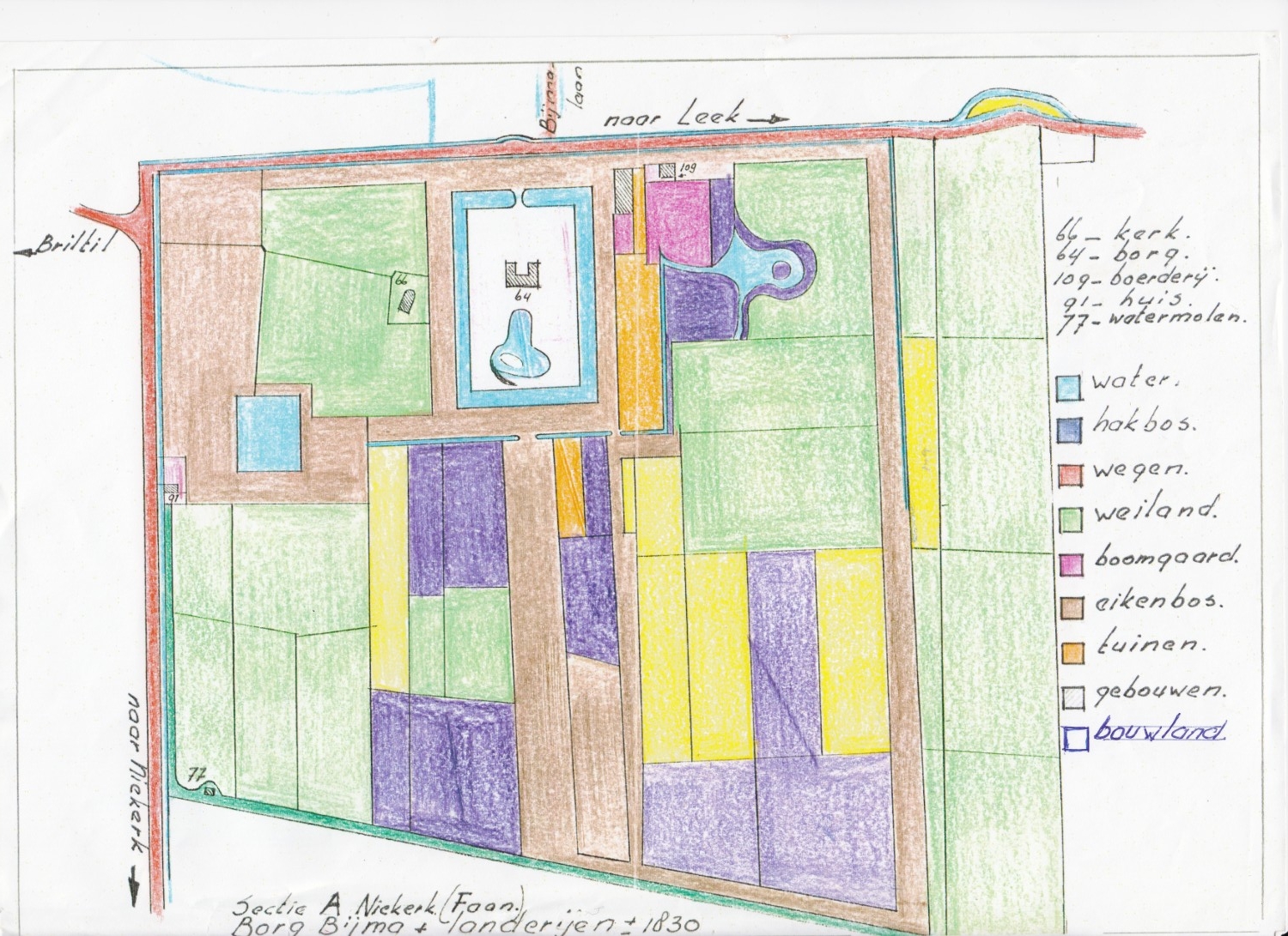 Color map of Byma and surroundings